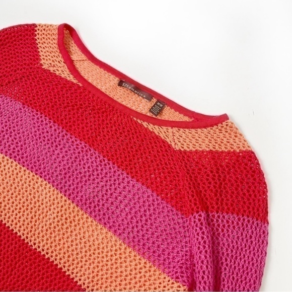 525 America knitted colorful stripped sweater size M - Picture 5 of 7